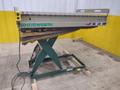 3800 LBS X 60" X 42" SOUTHWORTH MODEL #LS4-36 HYDRAULIC SCISSOR LIFT TABLE WITH ROLLER TOP, 110 VOLT: STOCK #20883