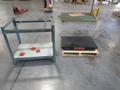 Brown &amp; Sharpe Black Granite Surface Plate, 2 Lip, with Metal Stand, 36" x 24" x 4"- Auction Item