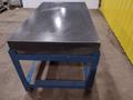 60&quot; X 36&quot; X 6.25&quot; THICK BLACK GRANITE INSPECTION TABLE W/ STAND: STOCK #19633