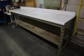 Formica Top Long Shipping Desk with Lower Shelf- Auction Item