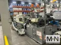 200 TON 3.4 OZ  X 2.3 OZ NISSEI MODEL DC200 2-COLOR INJECTION MOLDING MACHINE MFG 2004