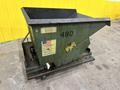 1/2 YARD (46" x 36" x 30") X 5000 LBS AMERICAN PORTABLE DUMP HOPPER ON CASTERS: STOCK 20071