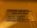 1,500 LBS TOPPER INDUSTRIAL MODEL D-MD/LR PNEUMATIC AIR LIFT TABLE: STOCK #17581