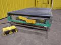 4,000 LBS X 60" X 30" SOUTHWORTH HYDRAULIC SCISSOR LIFT TABLE WITH 60X42 ROLLER CONVEYOR TOP, 110 VOLT: STOCK #20914