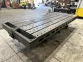 6&#039; X 14&#039;6&quot; HEAVY DUTY T-SLOTTED LAYOUT TABLE ON RAISED BASE: STOCK #21788