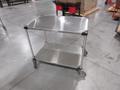Metro Stainless Steel (2) Adjusable Shelf Cart with Swivel Caster Wheels- Auction Item