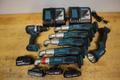 Makita 18V LXT 7-Tool Lot | XPH12 Brushless Hammer Drill, (5) XLT01 Angle Impacts &amp; LED Flashlight w/ Batteries &amp; Chargers- Auction Item