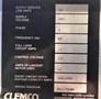 CLEMCO ELECTRICAL CONTROL PANEL: STOCK #19319