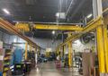 5 TON X 21' X 90' X 13' OMH SINGLE GIRDER OVERHEAD CRANE &amp; RUNWAY SYSTEM: YOBRO #26274
