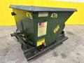 1/2 YARD (46" x 36" x 30") X 5000 LBS AMERICAN PORTABLE DUMP HOPPER ON CASTERS: STOCK 20072
