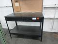 Wen Workbench, Worklight, 2 Drawers, Laminate Wood Top, Pegboard Backing with Hooks- Auction Item