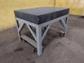 36&quot; X 48&quot; x 6.25&quot; BLACK GRANITE PLATE WORK TABLE ON WHEELS: STOCK #17862