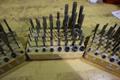 (3) Wood Dividers with Drills, Taps and End Mills- Auction Item