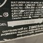 37&quot; TIMESAVERS 137-1HDMW BELT SANDER. STOCK # 0134525.