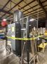 50" x 48" x 92" HIGH LANTECH QL AUTOMATIC SHRINK WRAPPER WITH IN-FEED &amp; OUT-FEED CONEYOR. STOCK # 0980426