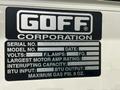 6 CU FT GOFF MODEL #6BB RUBBER BELT TUMBLE TYPE BLAST MACHINE: YOBRO #25035