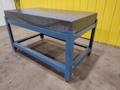 60&quot; X 36&quot; X 6.25&quot; THICK BLACK GRANITE INSPECTION TABLE W/ STAND: STOCK #19633