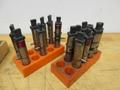 Starrett &amp; SPI Jack Stand Sets, 20mm EDM Electrode Holders in Stands- Auction Item