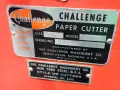 THE CHALLENGE MACHINERY CO. 30" X 50" PAPER CUTTER   -  MC