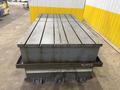 60" X 120" T-SLOTTED LAYOUT TABLE / FLOOR PLATE WITH COOLANT TROUGHS: YOBRO #25558