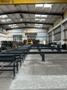 Akyapak 3ADM 1200 3-Spindle 10-Axis CNC Drilling Line, 2025 – 51″ x 23″ AST1300 Double Miter Bandsaw, Chip Conveyor, Transfer Tables