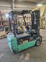 3,700 LB MITSUBISHI FB20NT-AC ELECTRIC FORKLIFT W/ CHARGER. STOCK # 0670325.