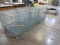 Uline H-1734, (3) Collapsible Wire Container with Casters - 48" x 40" x 43-1/2", 4000 Static Load Capacity- Auction Item