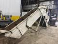 20' LONG X 22" WIDE MARFRAN POWERED METAL BELT INCLINED CHIP or PARTS CONVEYOR: YOBRO #25368