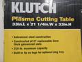 Klutch Plasma Cutting Table, 33" x 21.25" x 33", **New In Box**- Auction Item