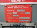 Edlund Model 2F15 30" Floor Model Drill Press, 15" Throat, 6" Hand Quill Feed, 38"x24.5" Adjustable Height Work Table with Oil Gutters, Variable Spindle Speeds 100-2400 RPM, 2HP Drive Motor, Remote Foot Jog- Auction Item