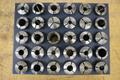 Hardinge 5C Collets in Metal Divider Rack (30 Collets)- Auction Item