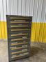 10 DRAWER EQUIPTO 28&quot; X 30&quot; X 59&quot; TOOL STORAGE CABINET STOCK #3096