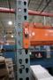 Pallet Racking: (5) 14'H x 42" Uprights, Teardrop Style, (12) 8' Shelves, Wire Decking - NO CONTENTS- Auction Item