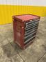9 DRAWER X 27" X 18" RED TOOL BOX PARTS CABINET: STOCK #22171