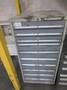 Metal Storage Cabinet with 10 Drawers with Pemserter Tooling and Assorted Cutting Tools- Auction Item