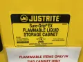 JUSTRITE 12 GALLONS FLAMMABLE LIQUID STORAGE CABINET  -  SURE-GRIP EX