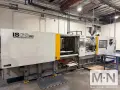 390 TON 48 OZ TOSHIBA MODEL ISG390V21-27AT INJECTION MOLDING MACHINE MFG 2003