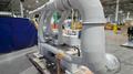 THE OAKLEY CO H-5 EDGE SANDER WITH DUST COLLECTION DUCTS USED
