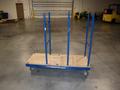 Adapa Rolling Steel Panel Cart, Moveable Dividers, 4 Swivel Wheels- Auction Item