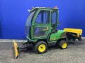JOHN DEERE 54" BLADE 4WD TRACTOR W/SNOW PLOW &amp; SALT SPREADER  -  1435