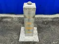 8”X8”X30” TOWER, 18”X18”X1.5” BASE CLAMPING TOWER TOMBSTONE