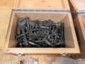 Clamp Down Hardware, Assorted Sizes, Studs, Straps, T-Nuts, In Wooden Cases- Auction Item