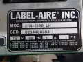 LABEL-AIRE INC. LABEL PRINTER   -  3114-1500 LH