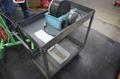 Steel Rolling Metal Shop Cart with Rotary Tumbler- Auction Item