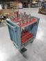 Lista Rolling Tool Cart with Adjustable Shelves, (29) CAT50 Pockets and (18) Erickson CAT50 Hydraulic Tool Holders- Auction Item