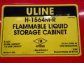 ULINE 45 GAL FLAMMABLE LIQUID STORAGE CABINET