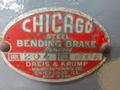 10' X 10 GAUGE DREIS &amp; KRUMP CHICAGO D&amp;K MODEL 204 POWERED APRON BRAKE: STOCK #14637
