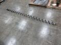 Used Haas VF-3 Chip Auger Screw, 108" x 3.75" Diameter with 1.5" OD Coupling End