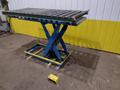 3,500 LBS X 30" X 96" BISHAMON ROLLER TOP HYDRAULIC LIFT TABLE: STOCK #20965