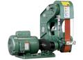 1 - NEW BURR KING 2 X 48 THREE WHEEL BELT GRINDER, MODEL #: 482